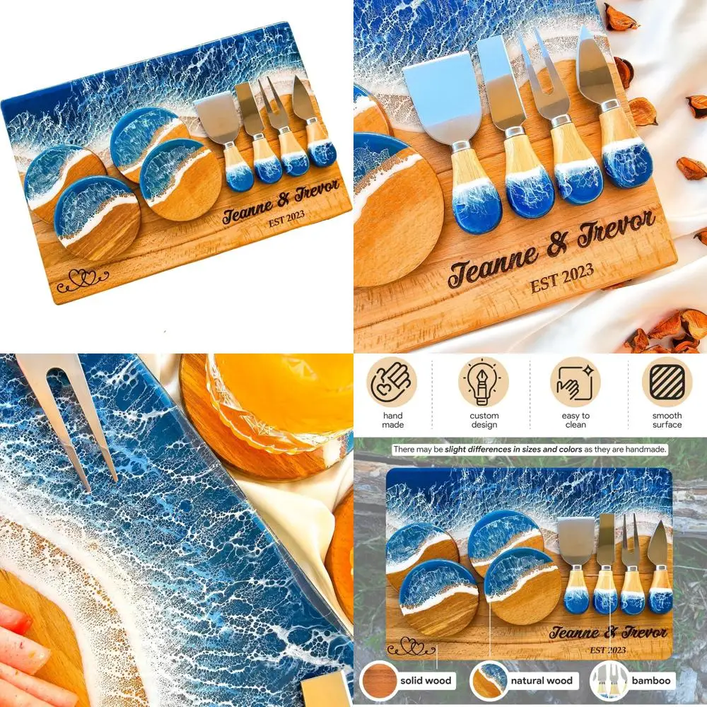 

Настраиваемая доска для одежды из смолы на тему океана для свадеб и торжеств дома в пляже