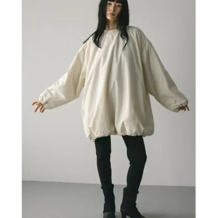 Solto tamanho grande redondo ne comprimento médio algodão jaet feminino sle versão coreana sem marca registrada origem da china