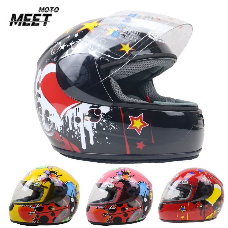 

GSB Children's Kart Helmet with Detachable Scarf Children's Racing Helmet Motorcycle Helmet DOT Certification