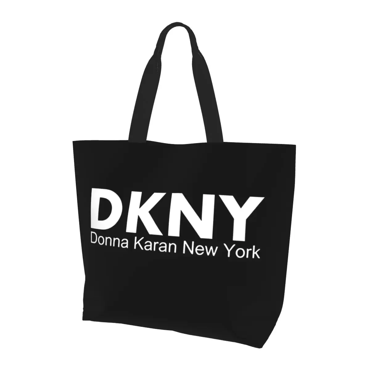 Reusable N-DKNY Shopping Bags for Groceries Foldable Grocery Bags Washable Large Tote Bags