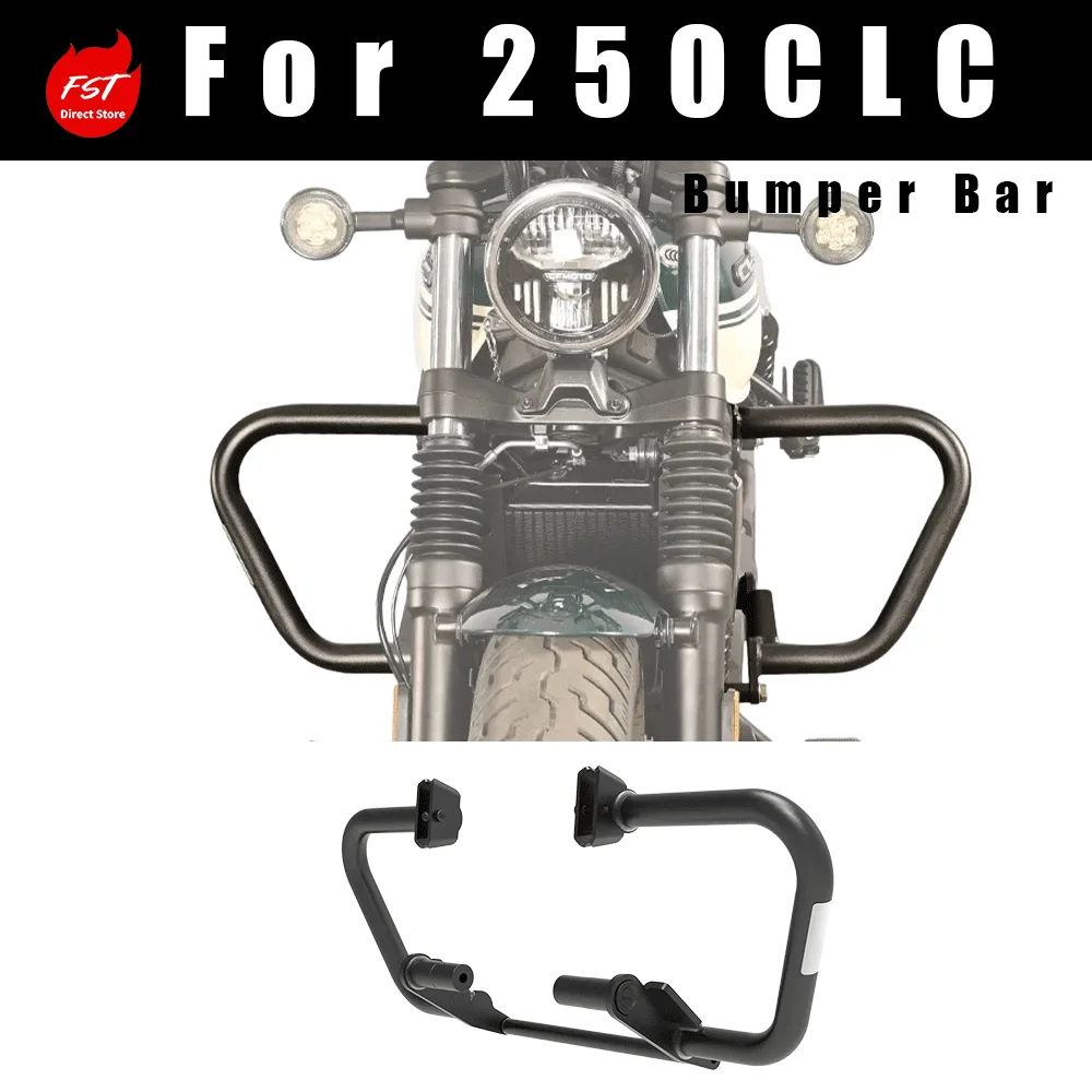

Aftermarket modified anti-fall crash bar bumper fits 250CLC motorcycle.