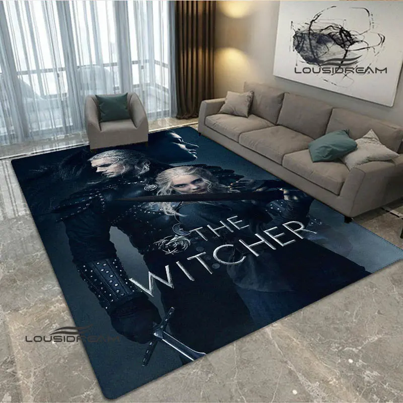 W-Witcher game Printed carpet Anti-slip carpet kitchen mat living room bedroom beautiful carpet photography props birthday gift