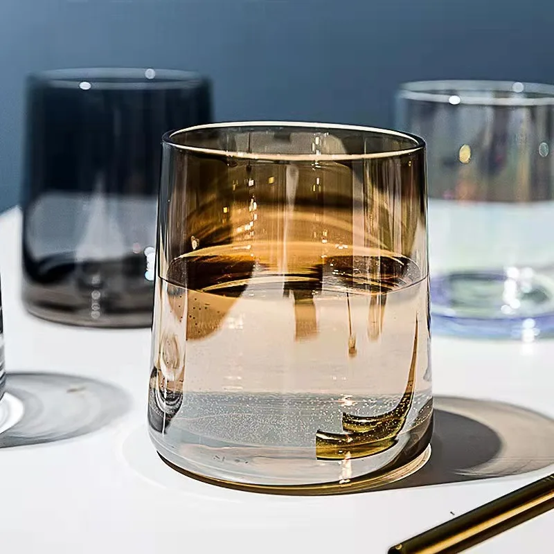 Hochästhetisches Glasbecher-Set für Zuhause, Saft, Whiskey, Tumbler, Hotel, Motel, Großhandel, Mehrzweck-Trinkwasserbecher