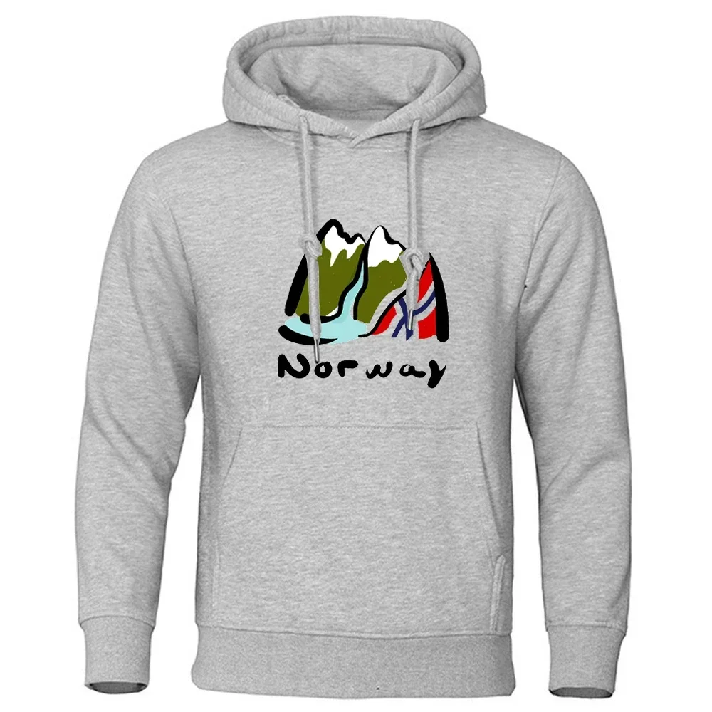 New Men's Norway Country Print Hoodies Spring Autumn Long Sleve Sweatshirts Outdoor Loose Sport Clothes High Quality Tops