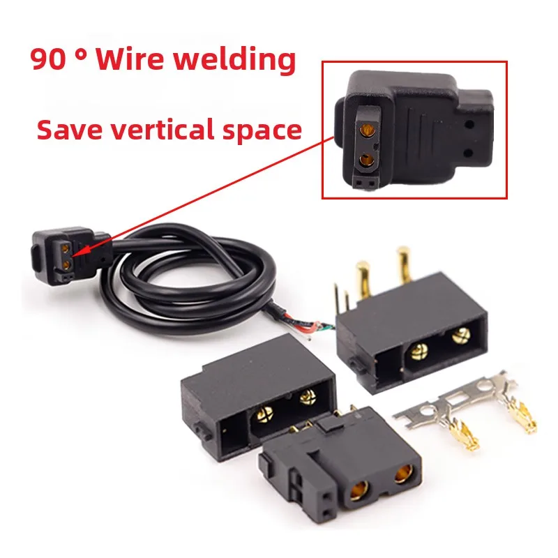 XT30(2+2) XT30PB/PW(2+2) Male Female Gold Plated Plug with Signal Pin for RC Drone Aircraft Car Boat with Signal Pin Connector