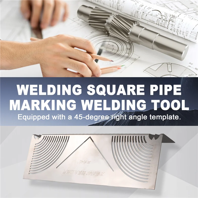 

A36T-Angle & Arc Marking Tool Pipe Marking Welding Tool Parallel Line Drawing Tool Welding Square Pipe Marking Welding Tool
