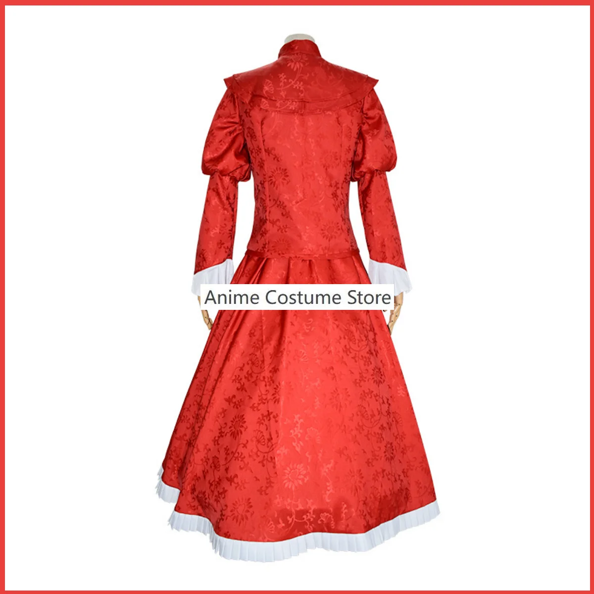 Anime Shadows House Kate Shadow Cosplay Costume Wig Red Dress Long Sleeved Princess Skirt Woman Kawaii Halloween Christmas Suit