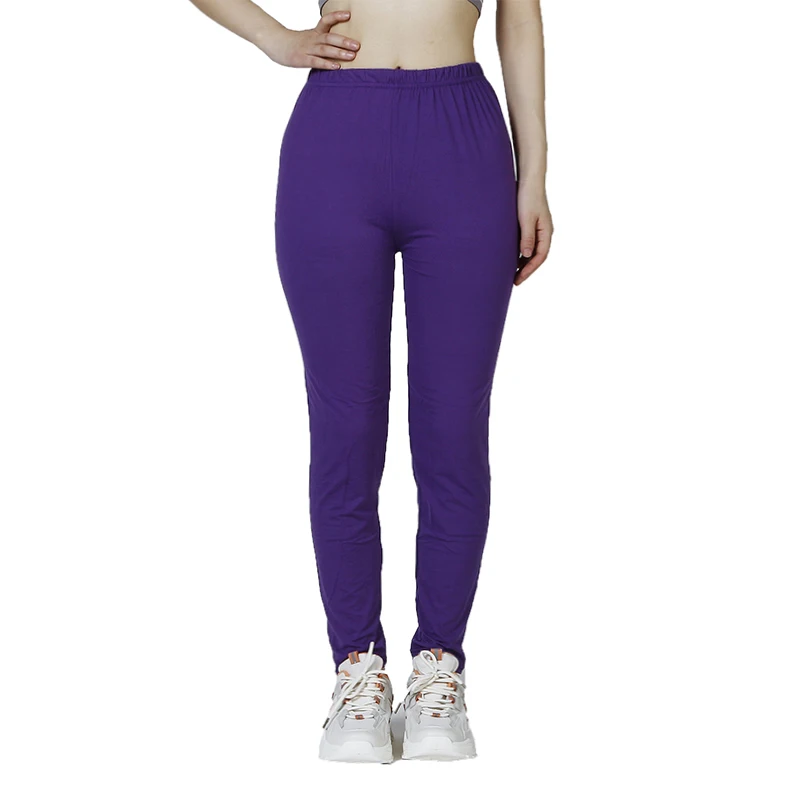 PD119 European and American Casual Slim Fit Shaping Solid Color High Elasticity, Simple and Generous Leggings