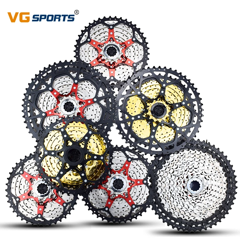 VG SPORTS MTB Cassette 8 9 10 11 12 Speed 40T 42T 46T 50T 52T Mountain Bike Cassette Separate Cassete Freewheel Bracket Sprocket