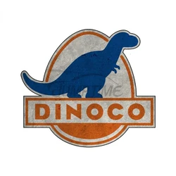 Jpct модный Dinoco Персонализированная наклейка для автомобилей, мотоциклов, холодильников, водонепроницаемая виниловая наклейка pvc13 x 11,2 см