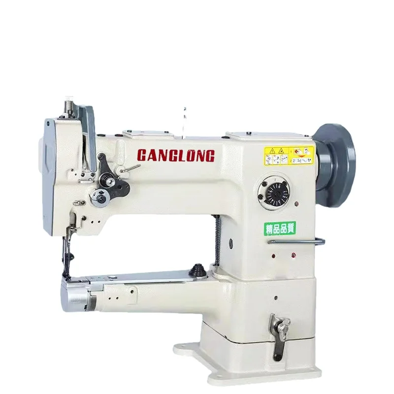 GL-244 Single Needle Cylinder Arm Tape Binding Leather Bag Lockstitch Industrial Sewing Machine With Big Rotary Hook