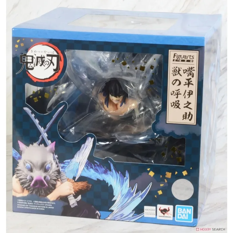 In Stock BANDAI Original Figuarts ZERO Demon Slayer Hashibira Inosuke Beast Breathing Anime Figure Birthday Present Toy Gift