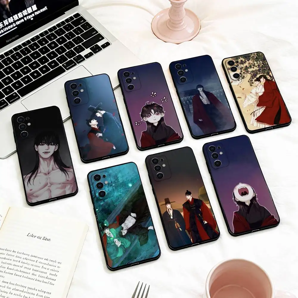 B-BL The G-Ghost's N-Nocturne Phone Case For Samsung S 25,24,23,22,30,21,10,9,Ultra,Plus,Lite,FE,4,5 G Soft Black Case