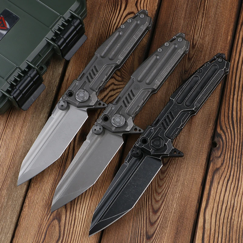 

DISTRICT 9 Marauder Heavy Folding Knife M390 Blade TC4 Titanium Outdoor Camping Tactics EDC Tool