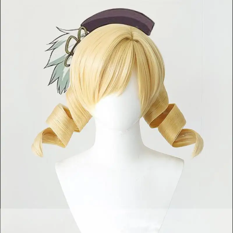 

Tomoe Mami Wig Anime Puella Magi Madoka Magica Cosplay Wig Yellow Cosplay Wig Halloween Party Role Play Props