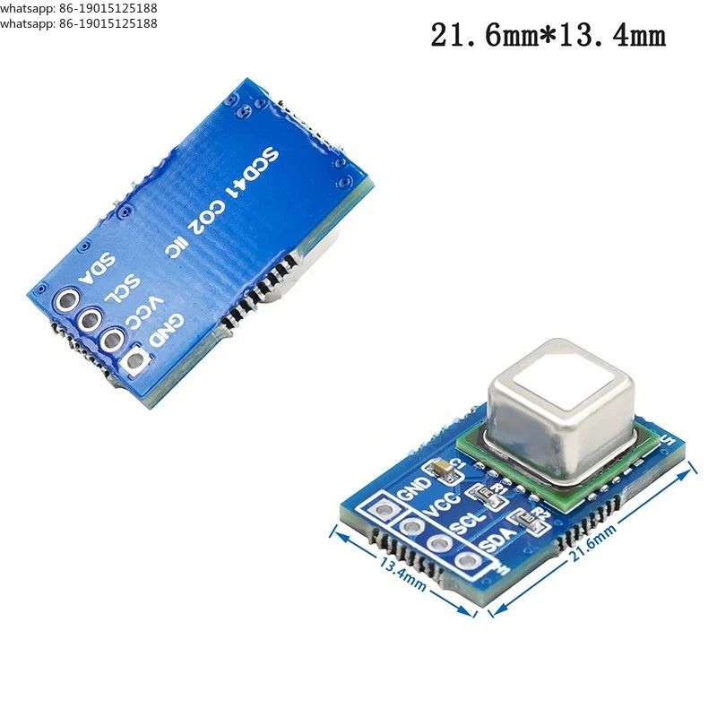 

Новый оригинальный газовый датчик SCD40/SCD41 (1 шт.) для определения CO2, углекислого газа, температуры и влажности, 2-в-1