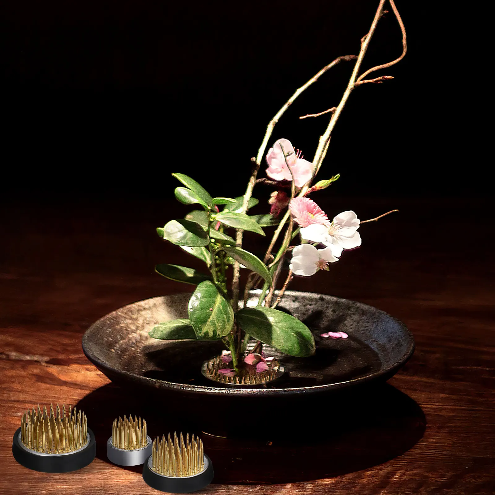 

3Pcs Round Flower Frog Stem Holder Stable Floral Base for Vase Fixation Tools Flower Arrangement Accessories Home