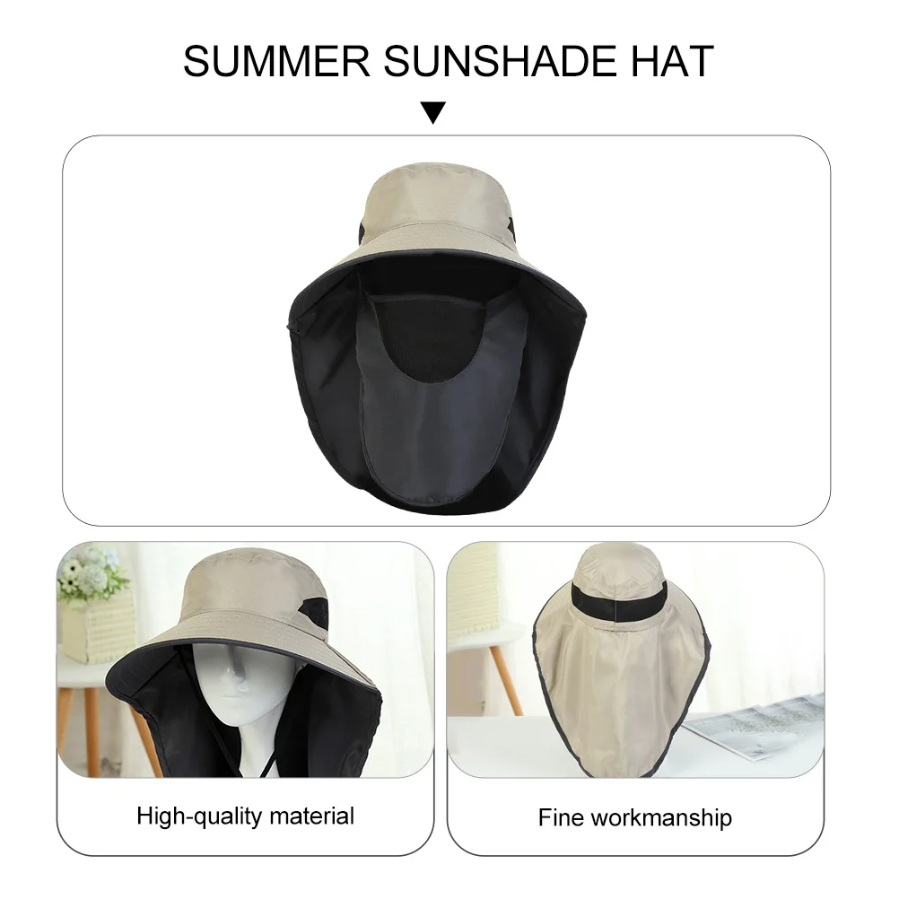 

1pc Fashion Sun Protection Hat Wide Brim Fisherman Hat For Summer Outdoor Activities Durable Comfortable Face Cover Cap