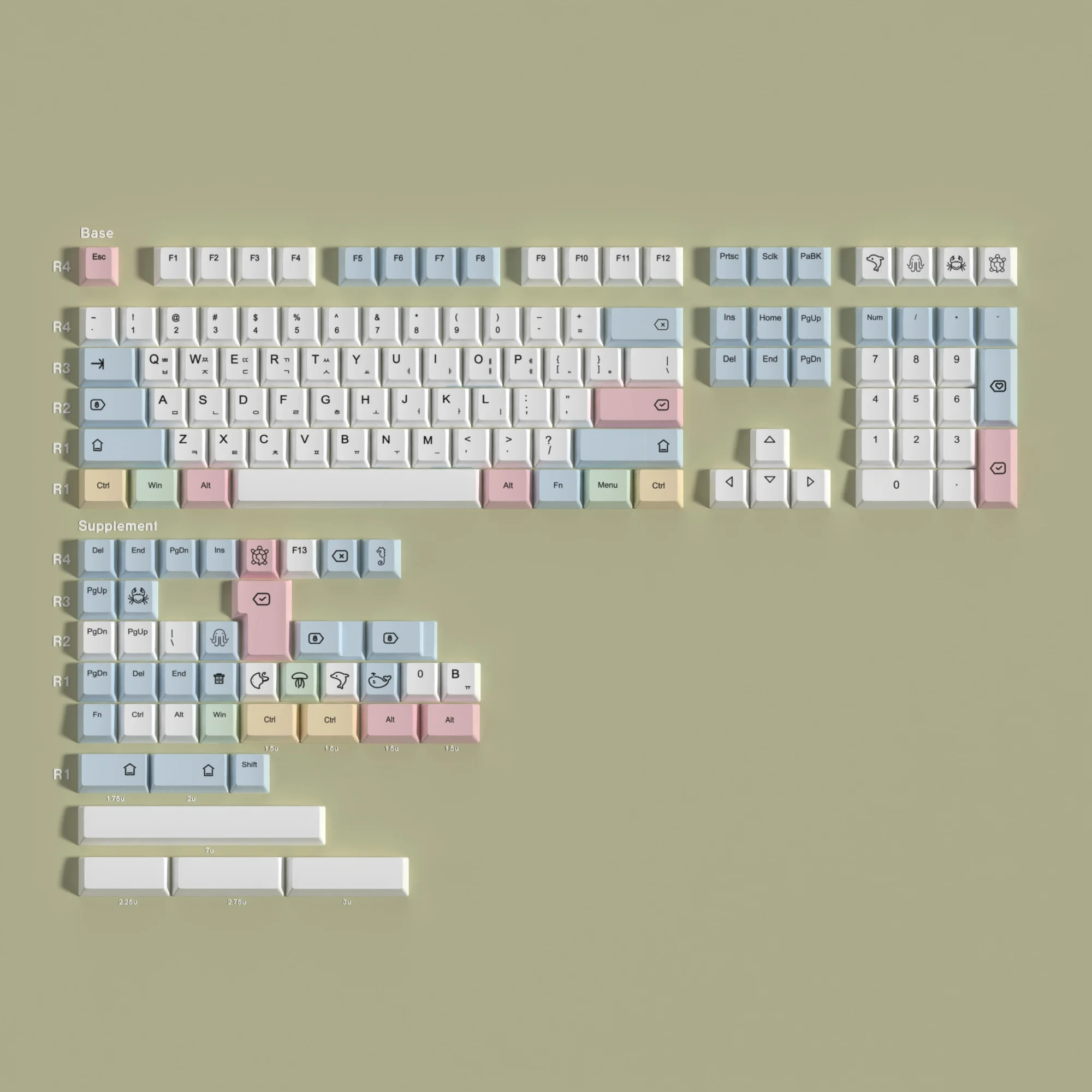 Cherry PBT Keycaps Korean English For Gaming Mechanical Keyboard DrunkDeer A75 Wooting Magnetic Keyboard Rainy75 Dye Sub Keycaps