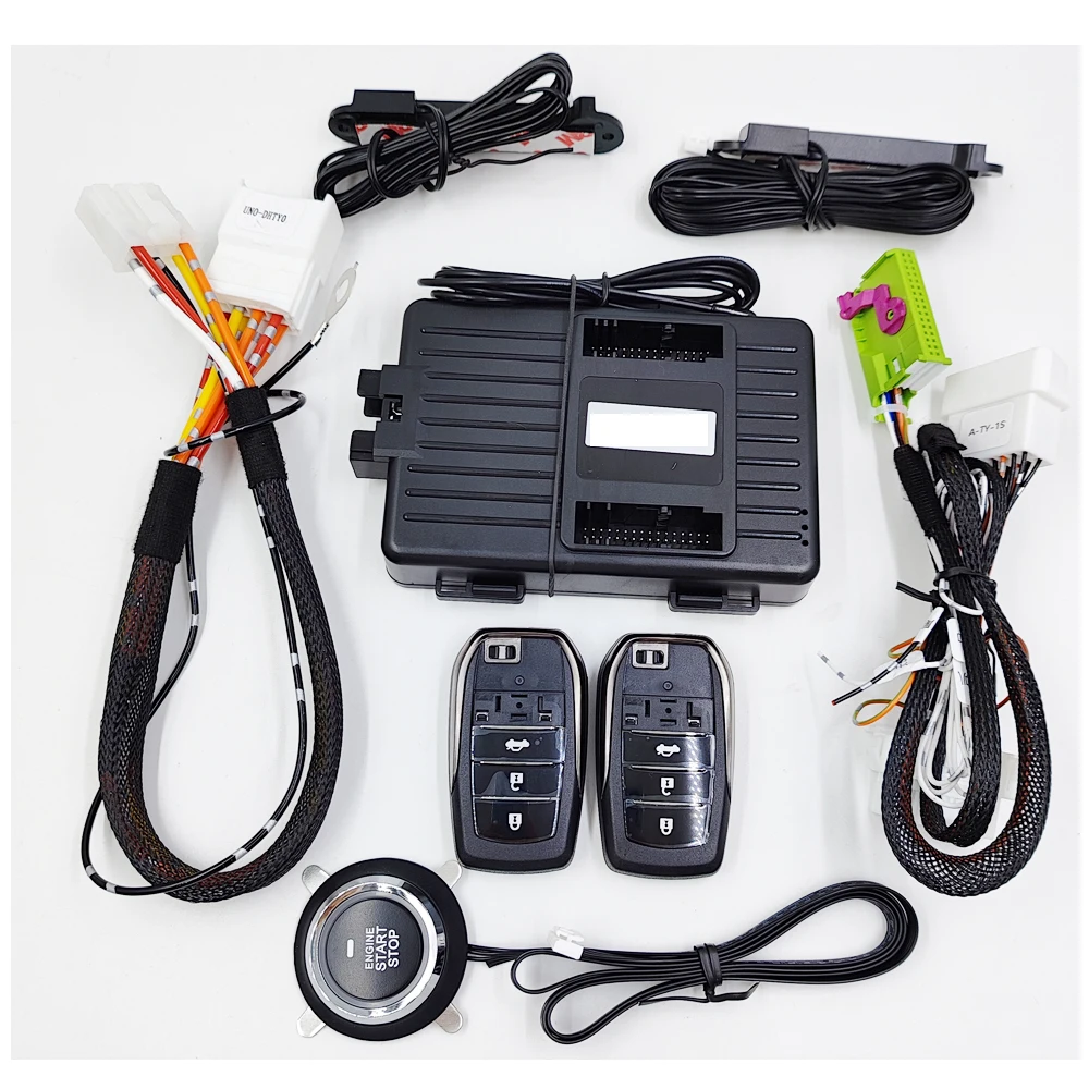 

For Toyota PRADO Camry Highlander COROLLA RAV4 REIZ Car Add Push Start Stop Remote Start System and Keyless Entry Plug and Play