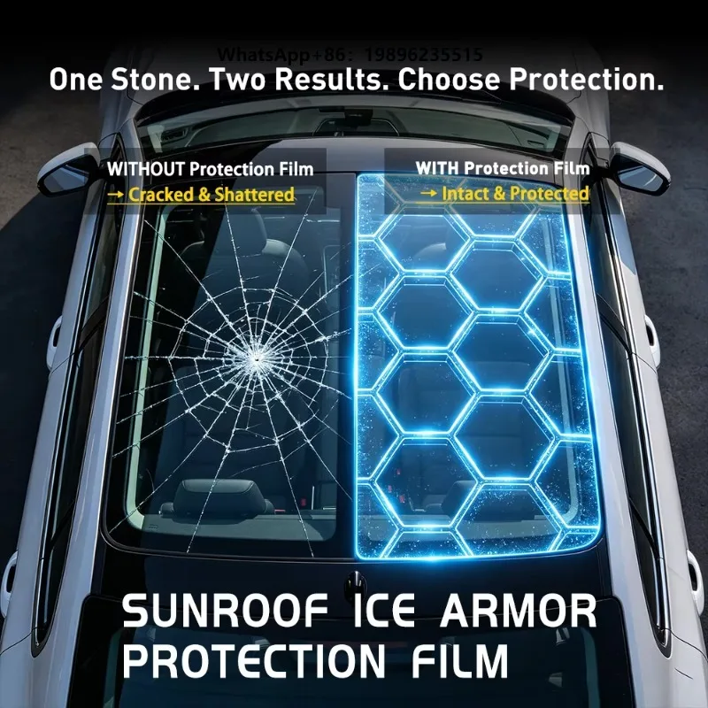 New Car Sunroof Heat Insulation Film, Explosion-proof, Prevents Interior Ageing and Blocks UV Rays