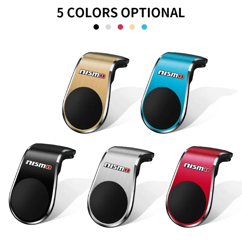 Magnetic Car Phone Holder Stand Air Vent Mount Cell Mobile Support GPS For Nissan Nismo Almera Juke Teana Wheel Center Caps