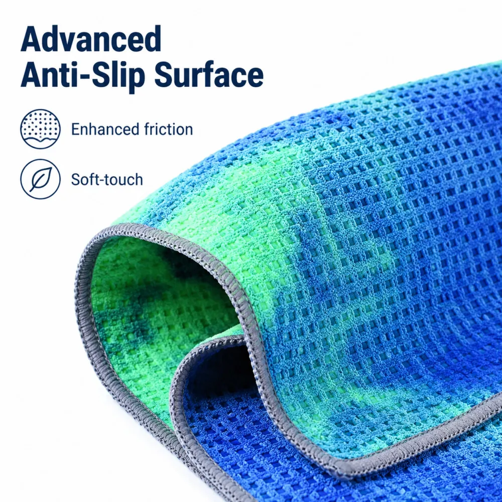 183*63*1.5cm Printed Non Slip Yoga Towel Sweat Absorbent Thick Mat Towel For Hot Yoga Bikram Pilates Home Gym Fitness Accessory view 3