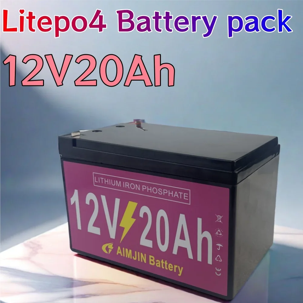 

Lithium Battery Pack 12V 20Ah For Electric sprayer, children's toy car, solar street lights, emergency lights andother small equ