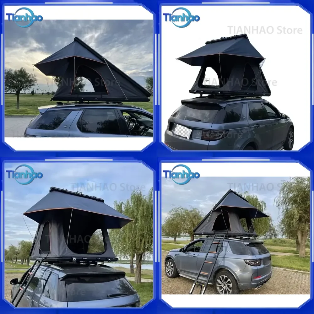 High Quality 4x4 Offload Camping Waterproof Car Roof Tent Triangle Clam Shell Hard Shell Rooftop Tent for Vehicles