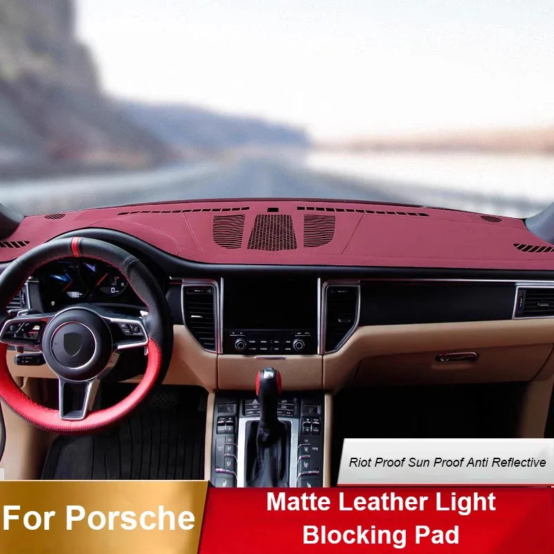 Car Dashboard Cover Console Instrument Sunshade Anti-UV Carpets Protection Mats LHD For Porsche Cayenne Panamera Macan 718
