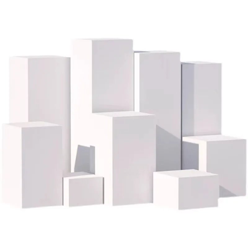 Exhibition stand Environmental protection baking paint White wood baking paint Rectangle window Model platform Exhibition produc