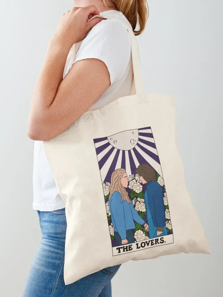 The Lovers Tarot Card Dani and Jamie - The Haunting Of Bly Manor Tote Bag custom bags Shopper