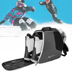 Ski Boots Bag Snowboard Boots Bag Waterproof Travel Bag with Adjustable Strap for Ski Helmets Ski Boot Gloves