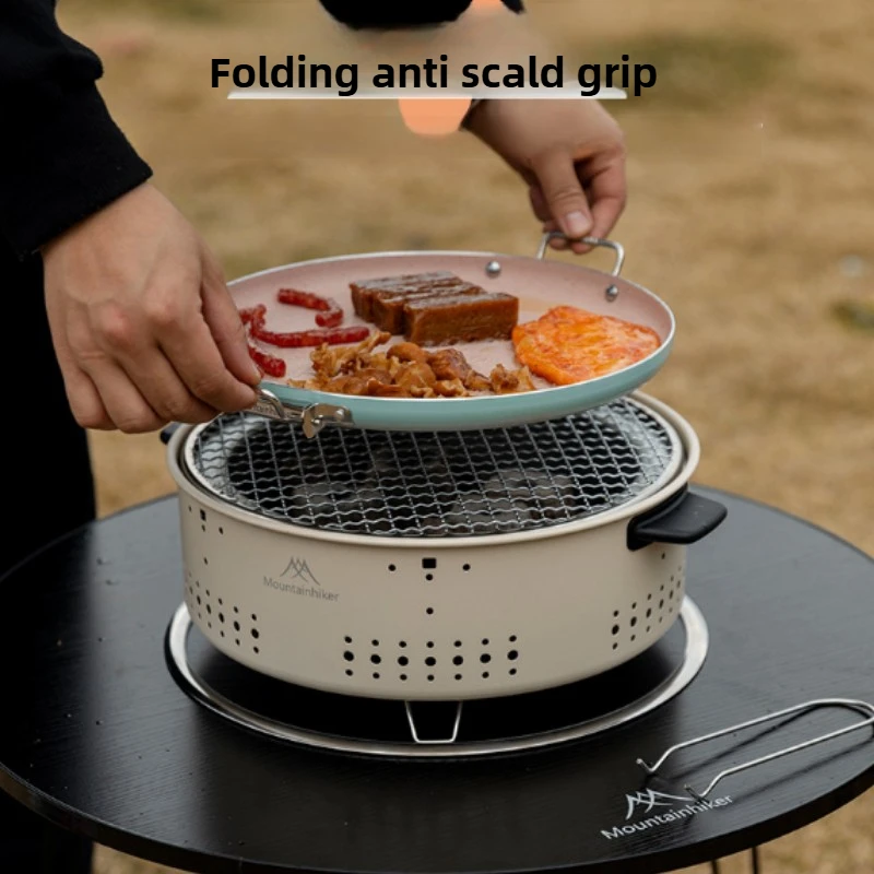 Plaque de cuisson en acier inoxydable pour camping en plein air, pique-nique, ustensiles de cuisine