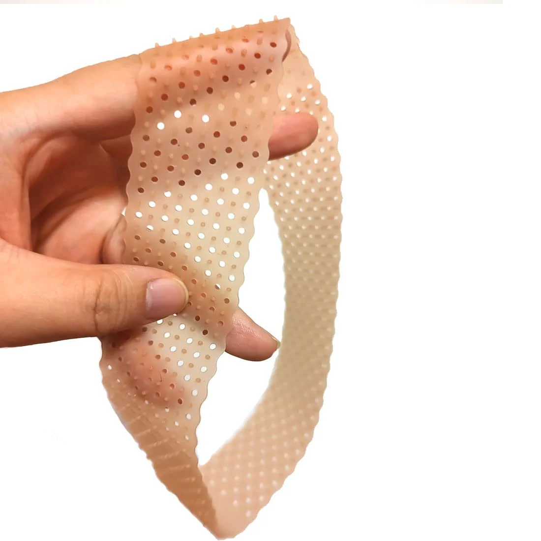 faixa de silicone para peruca Respirável airhole peruca aderência banda transparente não deslizamento peruca de silicone aderência bandas de cabelo elástico para as mulheres ajuste esportes yoga