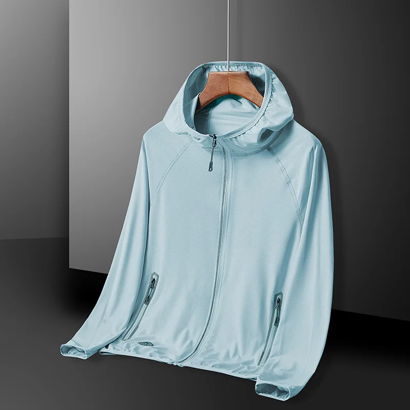 UPF 50+ UV Protection Sun Jacket for Men Women Lightweight Breathable Outdoor Hooded Coat Quick Dry Hiking Fishing Casual Skin P