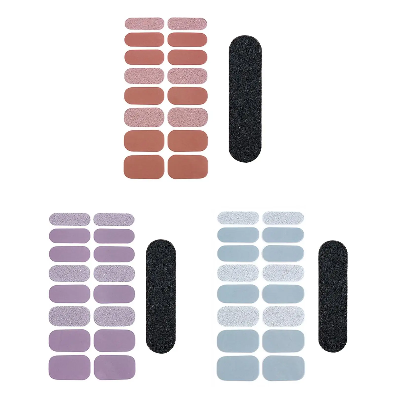 Adhesivos para uñas, envolturas completas de regalo, tiras de esmalte de uñas de Gel curado, parche semicurado para mujeres y niñas