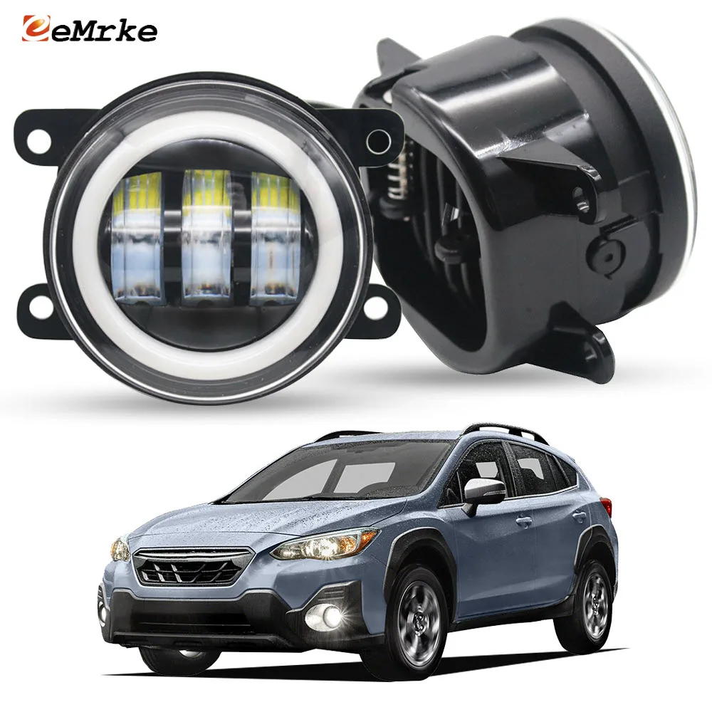 

Upgrade Led Fog Light for Subaru XV Crosstrek 2012 2013 2014-2023 Low Beam Headlight 30W Yellow Turn Signal and White DRL Ring