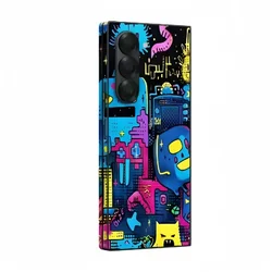 Colorful Anti-Scratch Stickers For Samsung Galaxy Z Fold6 5 4 3 7Fold5 Protective Decal Skin Cover Back Film