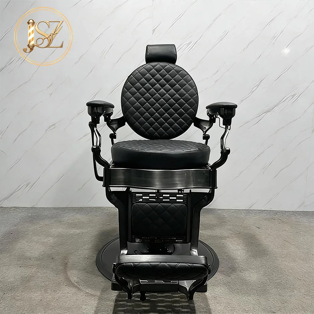 Durable Commercial Retro Barber Chair Heavy Duty Classic Hair Styling Barbershop Equipment