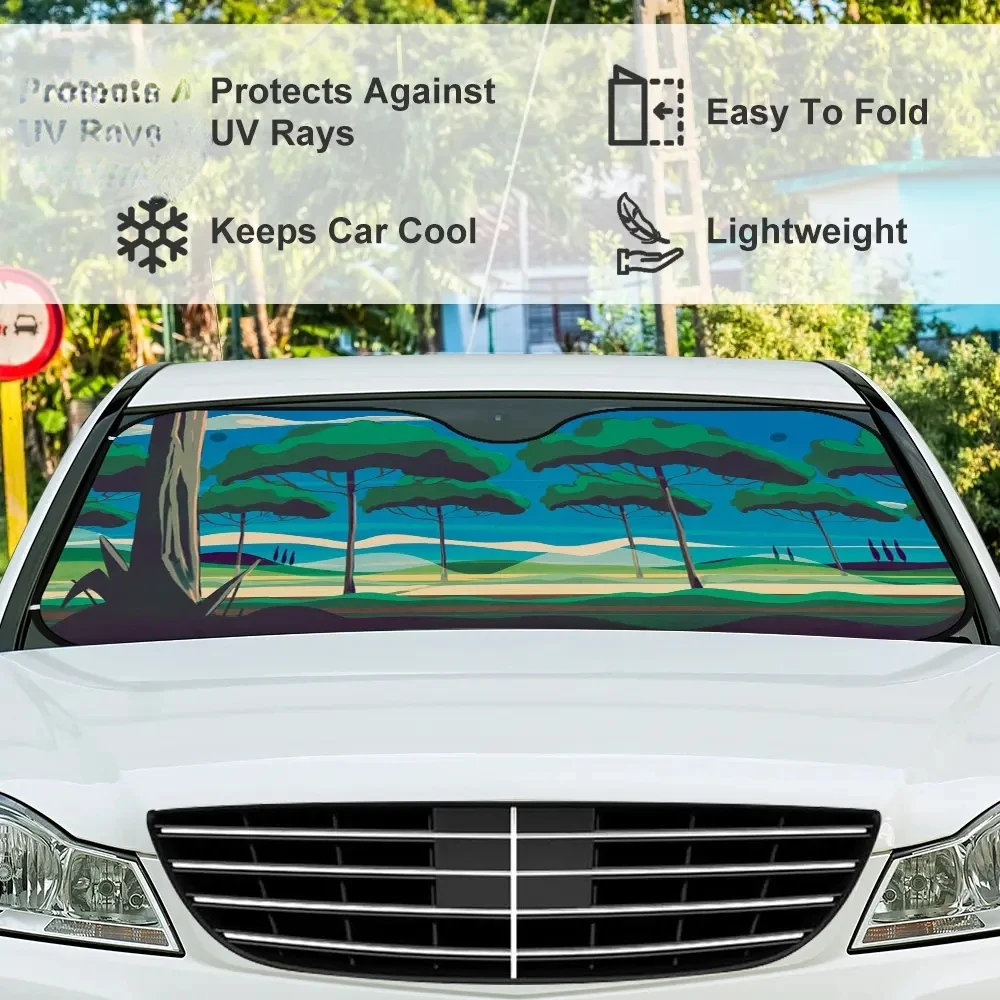 Custom Embedded Car Sunshade Sunscreen Film Car Sunshade Pod Car Universal Windshield Sunshade