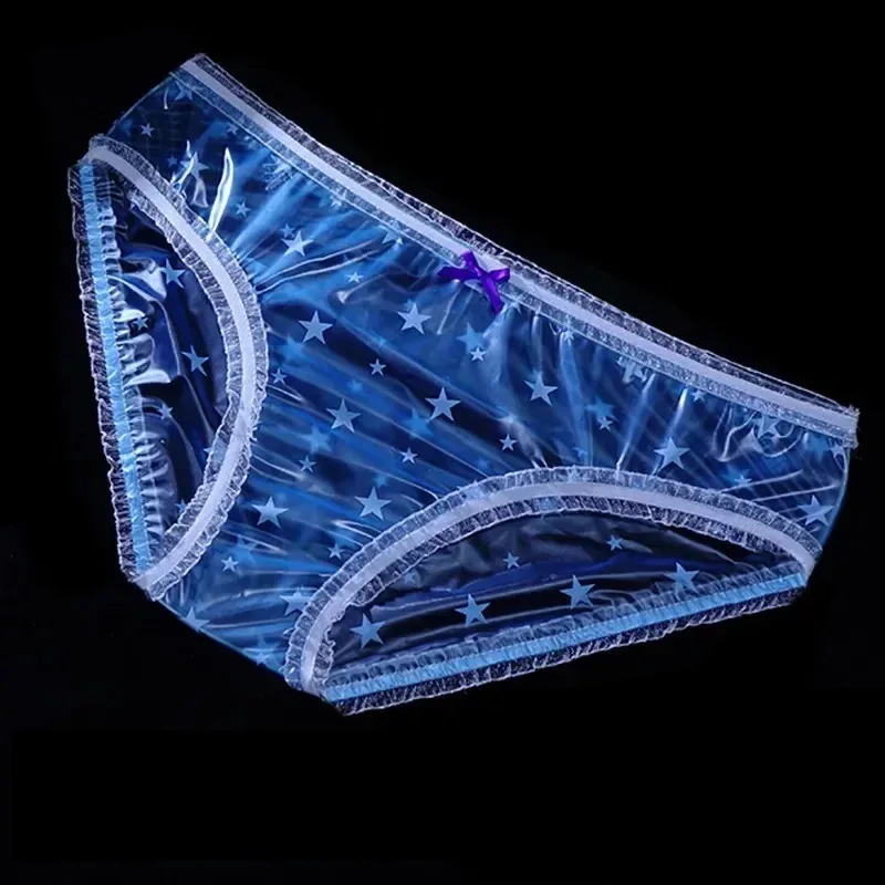 Star Featured See Through Man's PVC Wateproof ABDL ClearBreifs Low Wasit Live Show Dance Private Party DJ Bar Club Costumes