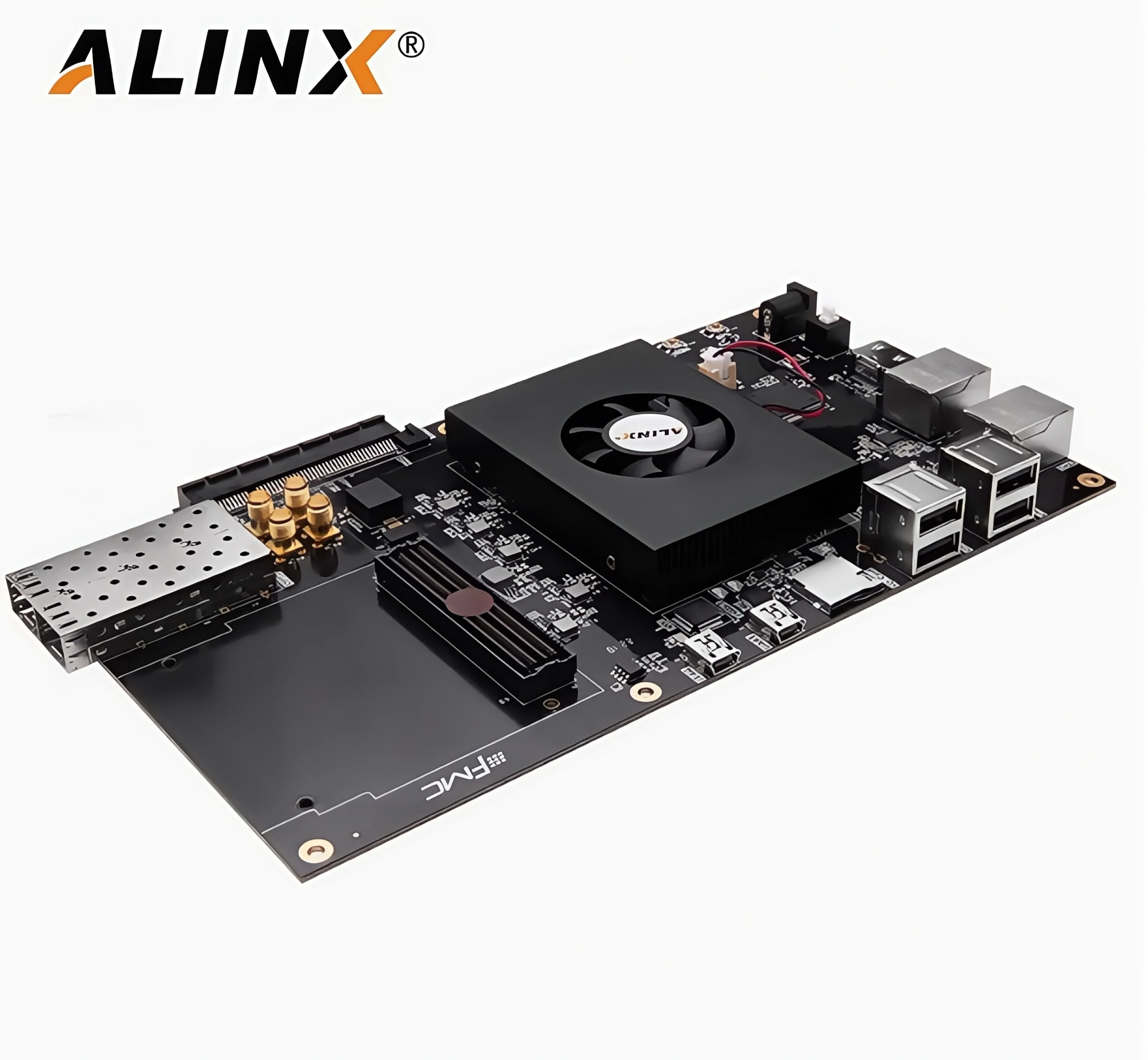 

Плата разработки FPGA ALINX AX7350B, плата разработки, черное золото, xilinx zynq7000 ARM 7035 FMC XC7Z035, оптическое волокно