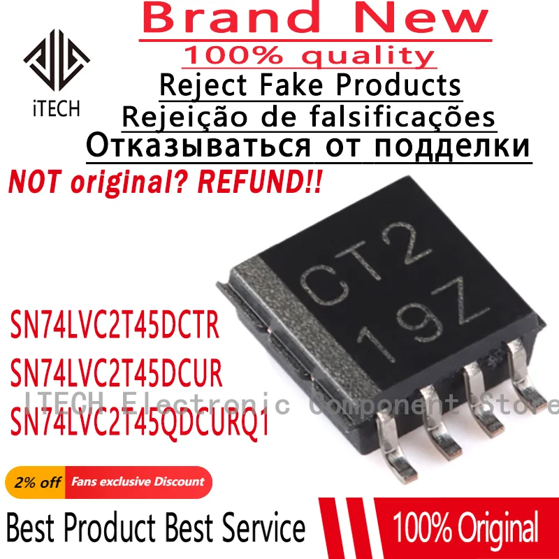 10Pcs/Lot SN74LVC2T…