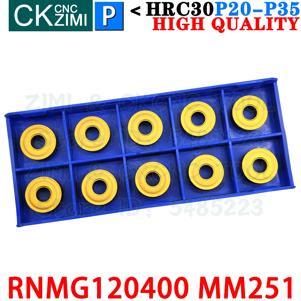 RNMG120400 YBC251 RNMG 120400 YBC251 Carbide Dạng Hình Tròn Biến Dụng Cụ Xay CNC Cơ Kim Loại Tiện Dụng Cụ Thép Không Gỉ