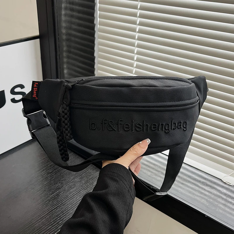 Mobile Phone Waist Bag for Both Men and Women Multifunctional Large Capacity Anti Splash Business Bag Simple Chest Bag