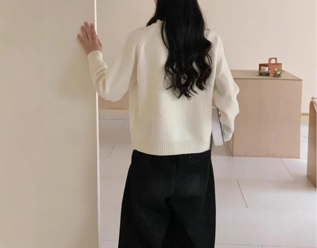 2025 가을/겨울 신상 러브 자카드 니트 후드티 (여아용) 스윗 & 에이지리스 다용도 스웨터 상의