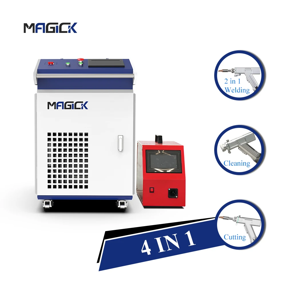 Portable 1000W/1500W Handheld Fiber Welding Machine New Condition 4-in-1 Model with Inovance Servo Motor for Metal