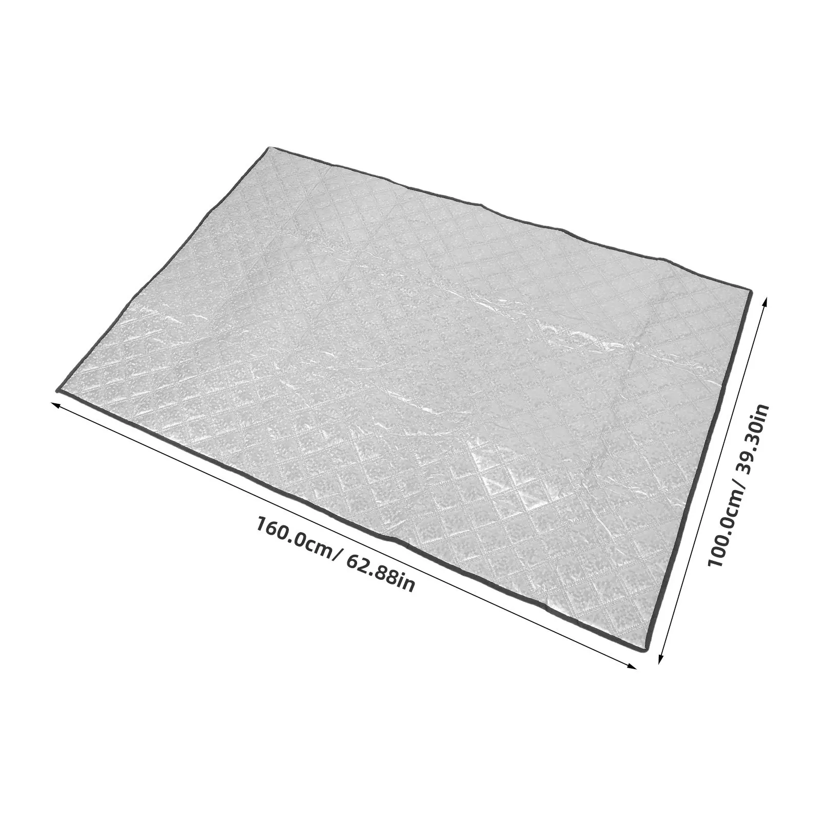 63x43.3in Freezer Cover Outdoor Aluminum Foil Insulated Thermal Blanket for Commercial Chest Freezer Display Refrigerator Heat