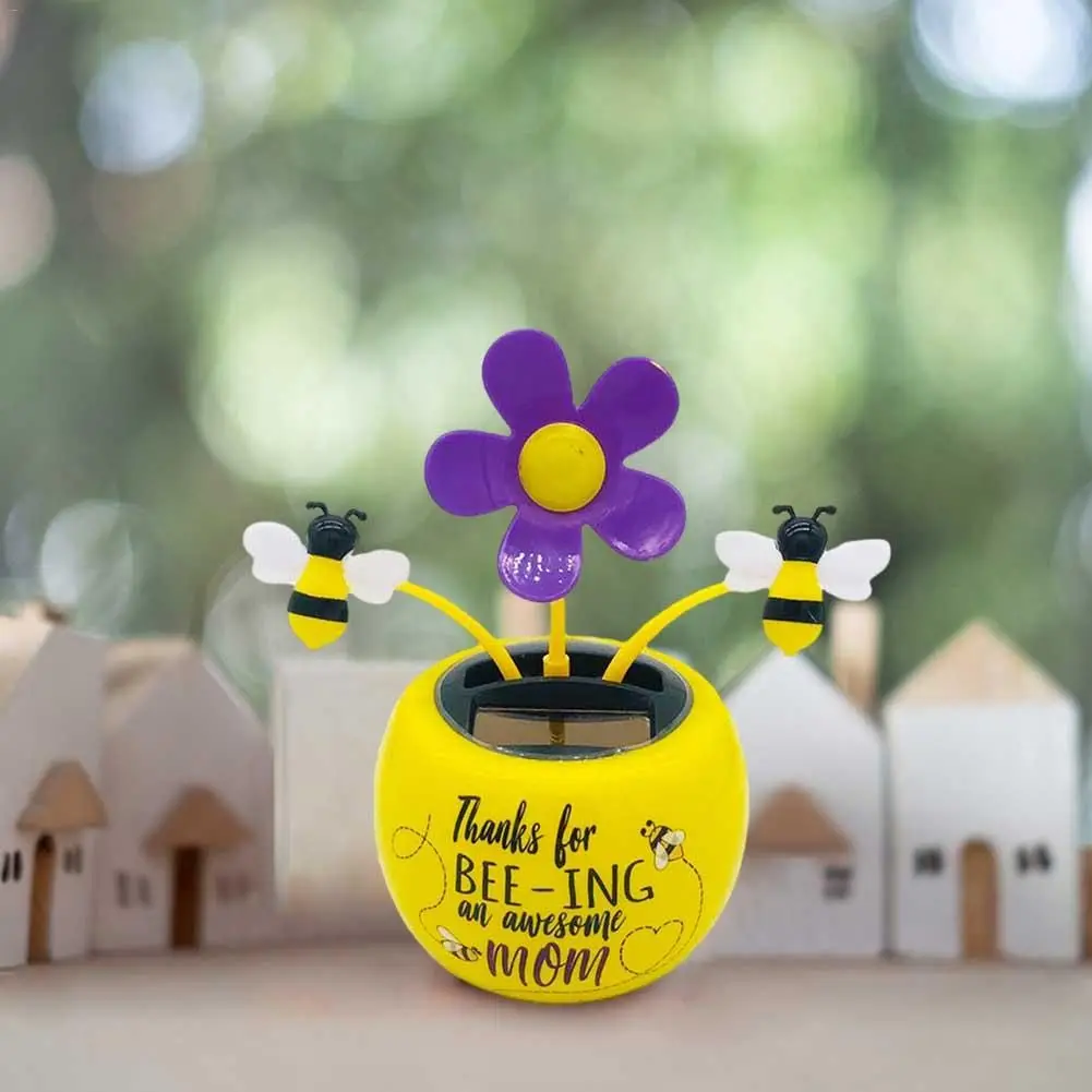 Gadgets Swinging  Car Decorating Plants Electric Toys Car Dashboard Ornaments Solar Powered Flower Swinging Dancing Flower